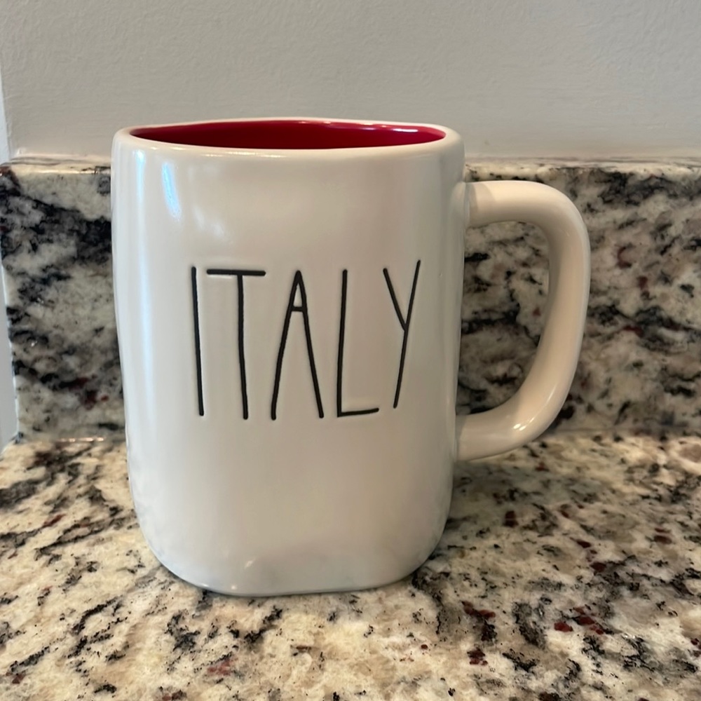 Rae Dunn Italy double sided coffee mug